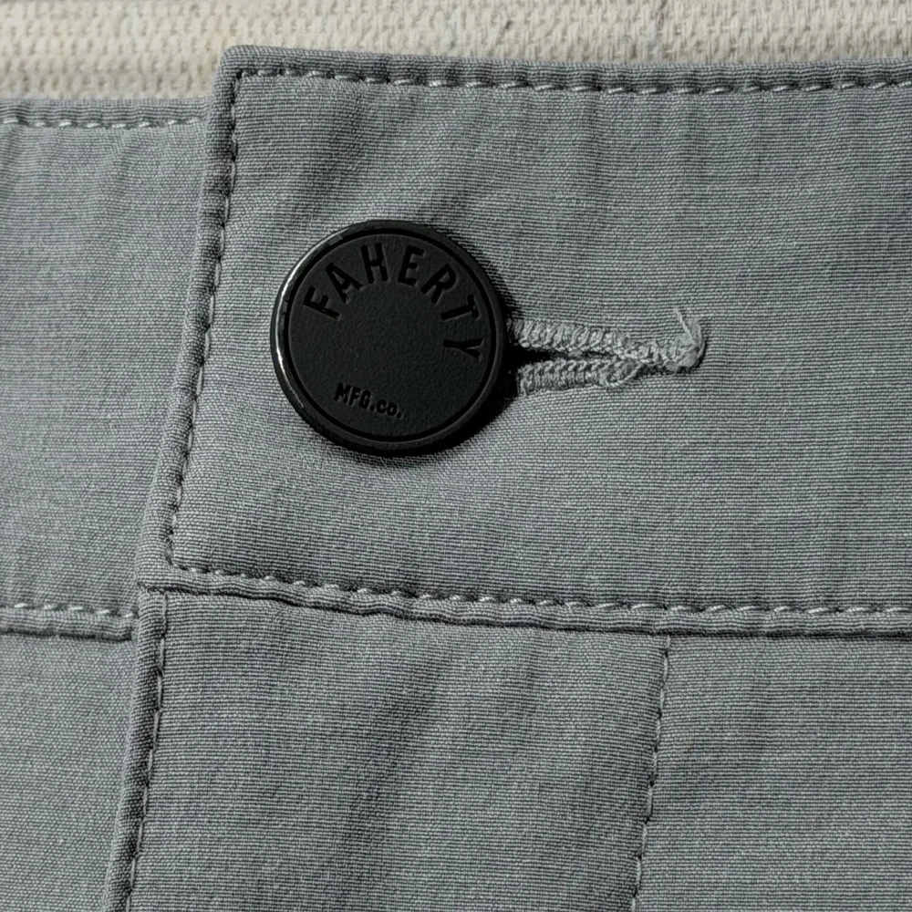 Faherty Mens All Day Shorts 39.5 In Waist Charcoal Gray 6